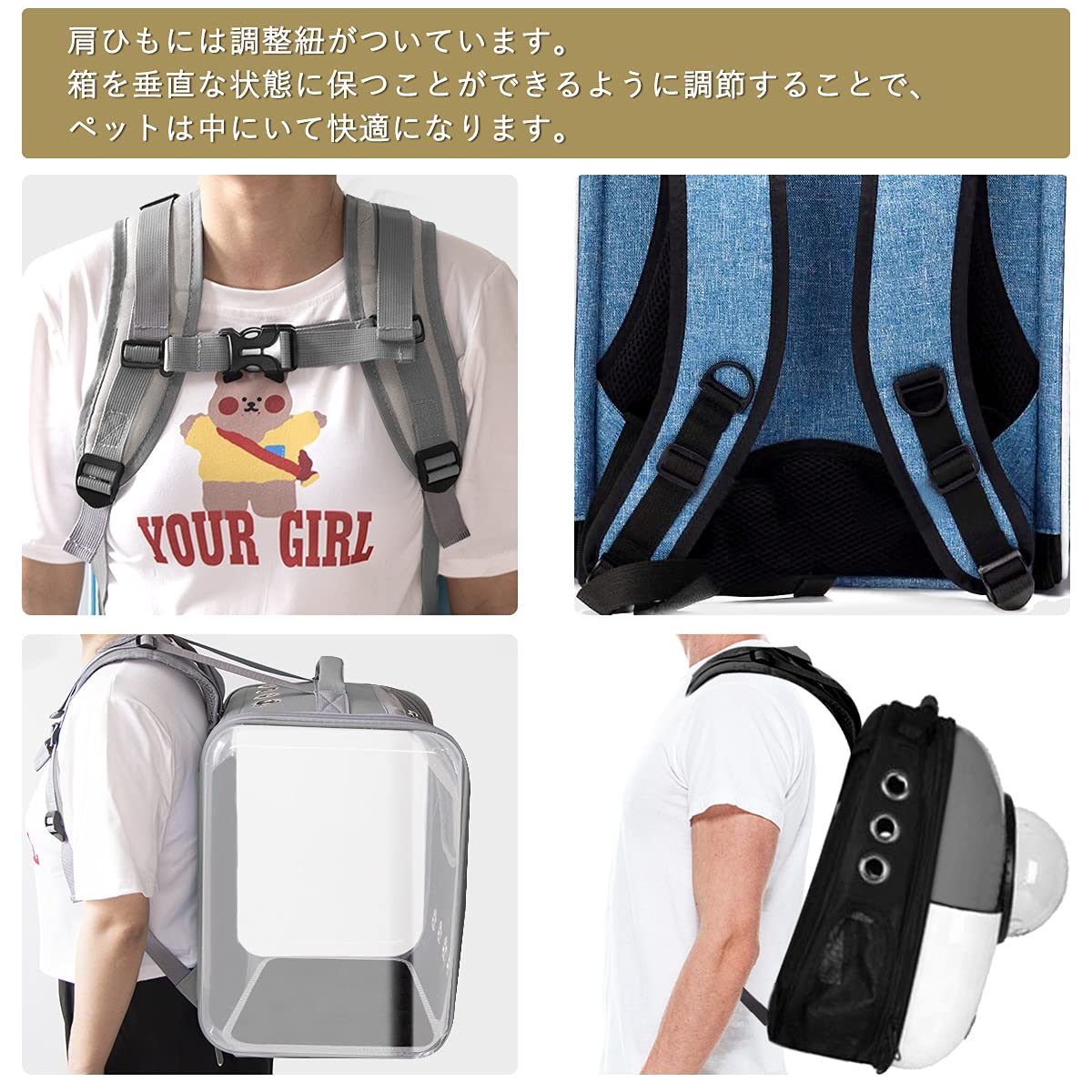 Amazon.co.jp: Vailge 猫 キャリーバッグ 犬猫兼用 ペットキャリー